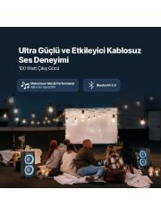 Ttec Carnival 100W Taşınabilir Kablosuz Bluetooth Parti Hoparlörü