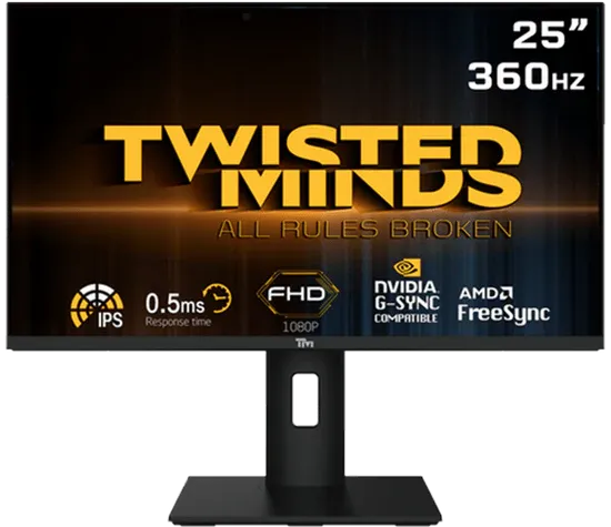 Twisted Minds TM25BFI FHD 24,5'', 360Hz, 0,5ms, HDMI 2.0 Oyuncu Monitörü