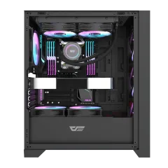 Aigo DRX70 Mesh 80+ Bronze 750W Argb Mid Tower Kasa, Siyah