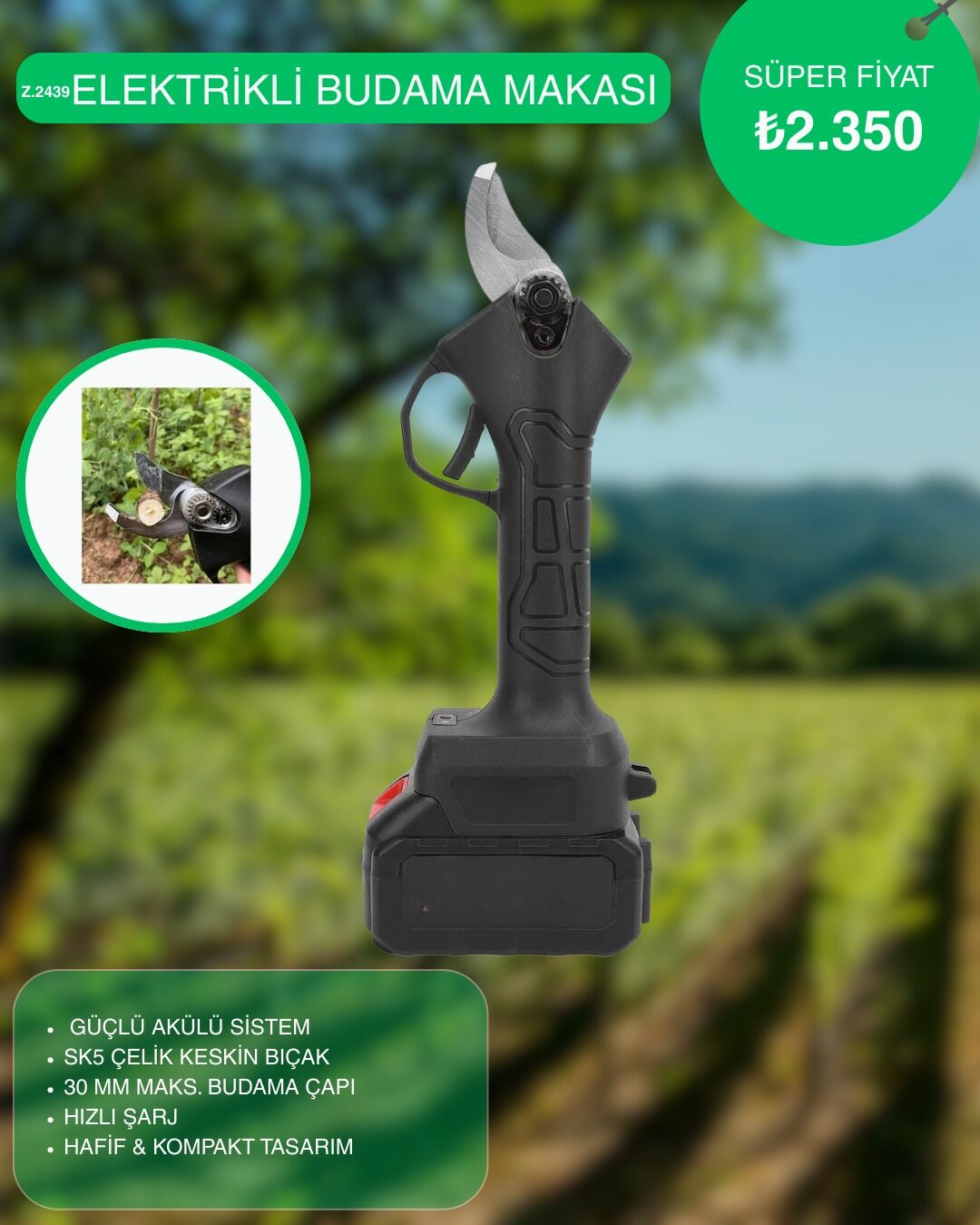 Elektrikli Budama Makası Z.2439