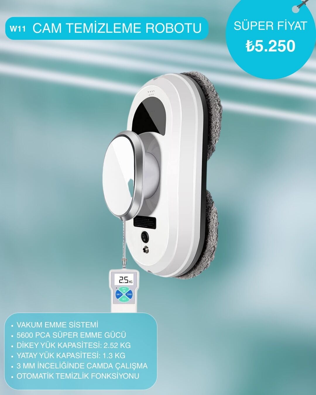 Cam Temizleme robotu W 11