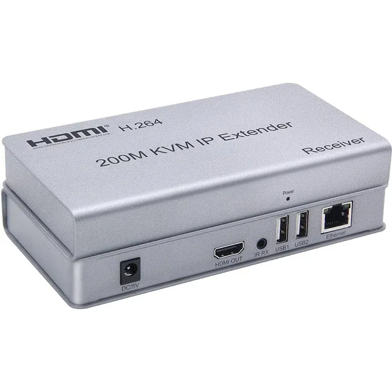 Piramittech PR-KVM200M HDMI IP KVM Extender, 200 Metre