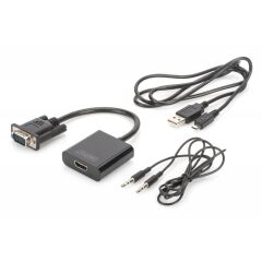Digitus DA-70473 VGA to HDMI Dönüştürücü