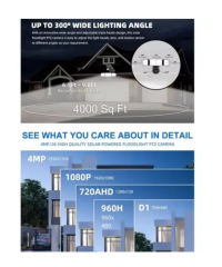 LENS 4G/LTE 50 METRE FLOODLIGHT GECE GÖRÜŞÜ IP65 SOLAR KAMERA(UBOX)