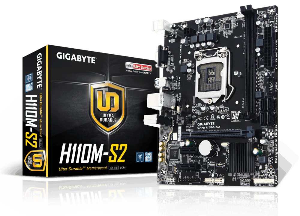 Gigabyte H110M-S2V LGA1151 DDR3 Micro ATX Anakart