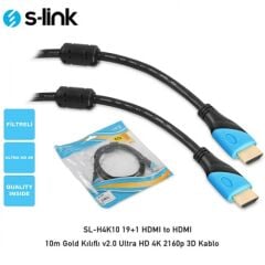 S-link SL-H4K10 Full HD 10m Hdmi Kablosu