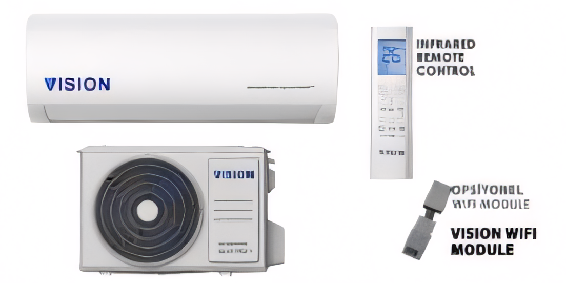 VISION 18000 BTU INVERTER KLİMA VSN-SPLT18INV-QUATTRO 4 METRE BAKIR BORU & 5.5 METRE SİGNAL KABLOSU DAHİLDİR.
