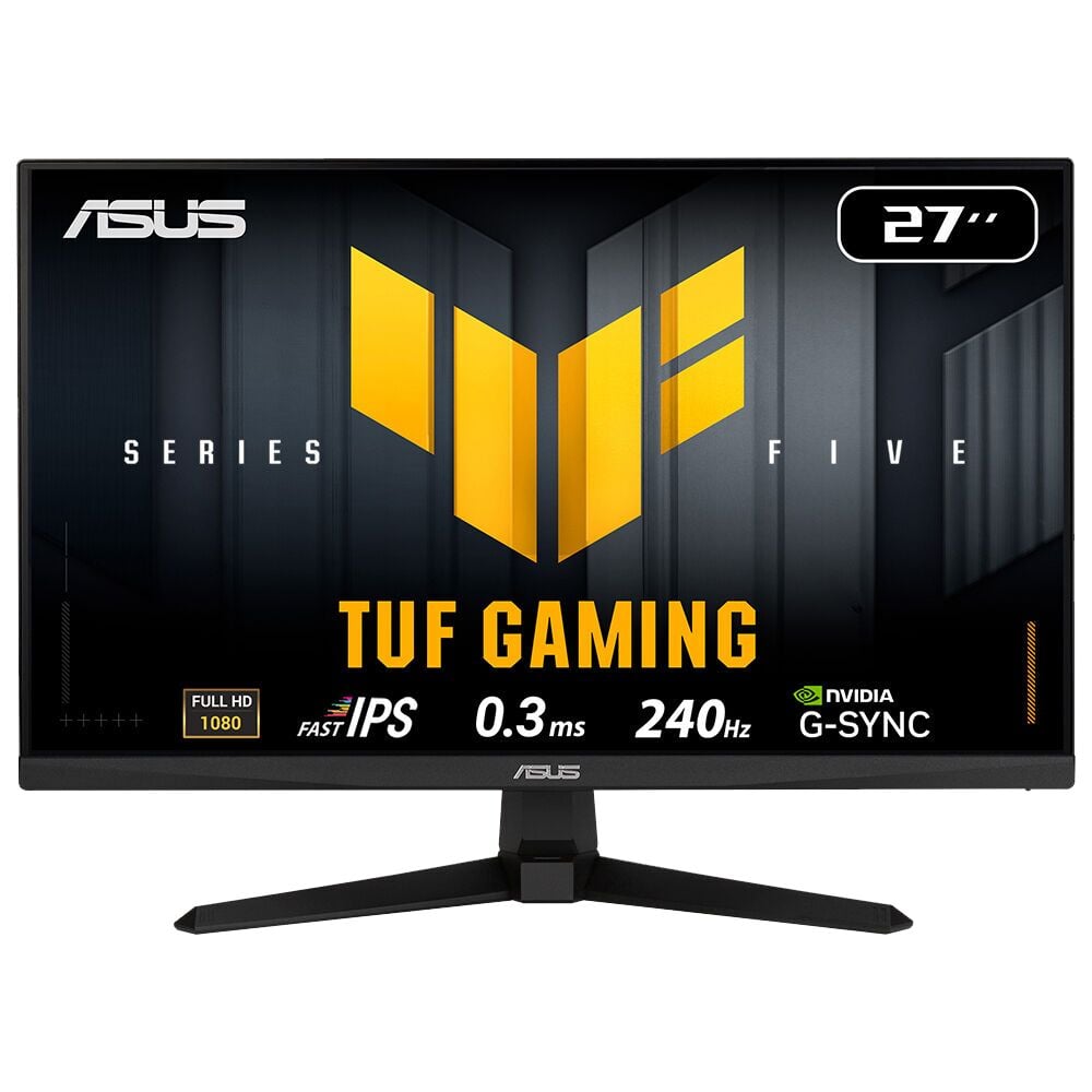 Asus 27'' TUF Gaming VG279QM5A IPS 0.3ms 240Hz 1920x1080, DP, HDMI, G-SYNC, FreeSync, Vesa, Hoparlör Siyah MM Gaming Monitör