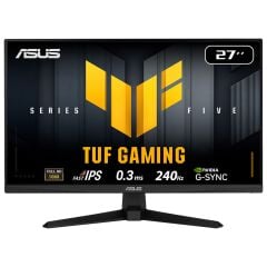 Asus 27'' TUF Gaming VG279QM5A IPS 0.3ms 240Hz 1920x1080, DP, HDMI, G-SYNC, FreeSync, Vesa, Hoparlör Siyah MM Gaming Monitör