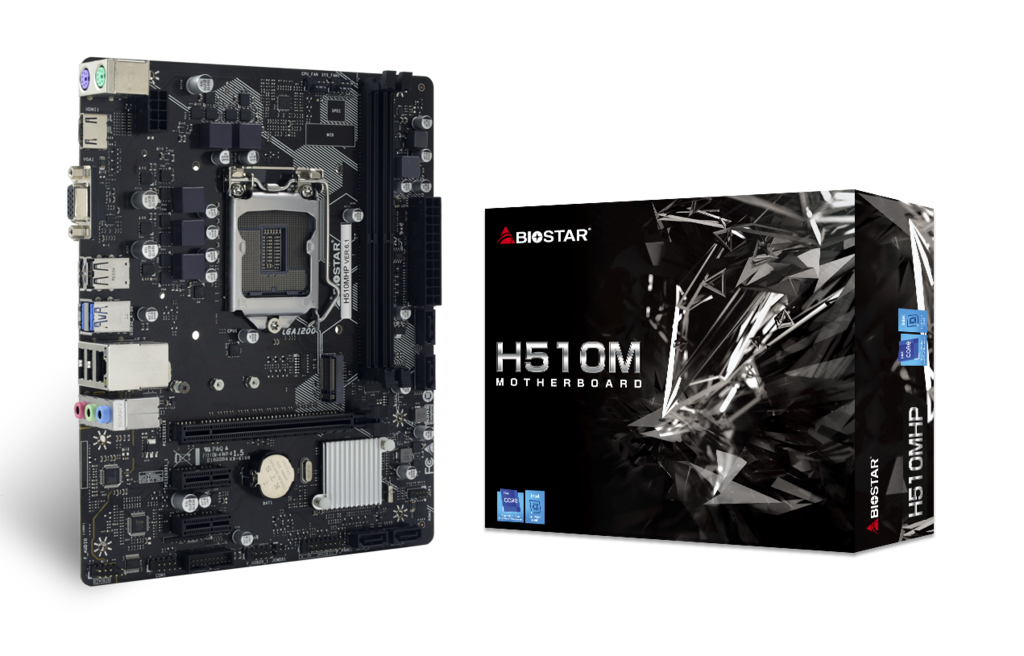 Biostar H510MHP 4.0 Intel 1200p DDR4 3200 HDMI VGA M2 mATX