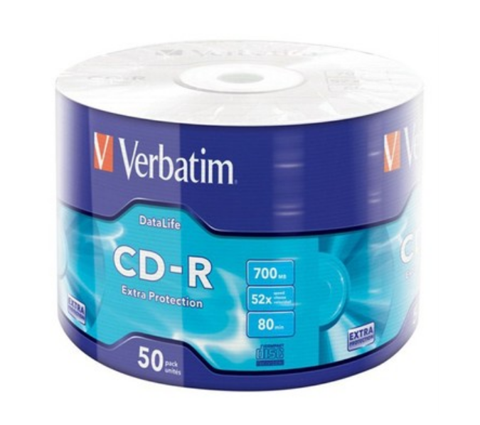 VERBATIM 43787 CD-R 50'LI 700MB 52X80 SPINDLE