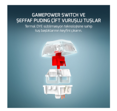 GAMEPOWER SENSE TKL RGB RED SWITCH MEKANIK GAMING KLAVYE