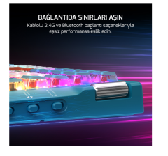 GAMEPOWER SENSE TKL RGB RED SWITCH MEKANIK GAMING KLAVYE