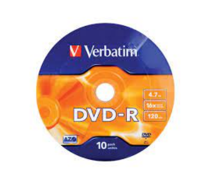VERBATIM 43729 DVD-R 4,7GB.16X 10' LU SPINDLE