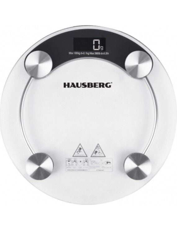 Hausberg HB-6000 şeffaf camlı banyo tartısı