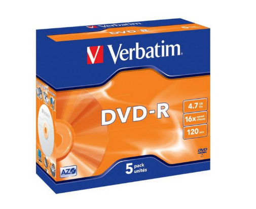 VERBATIM 43519 DVD-R MATG.4.7GB.16X 5'LI JEWEL CAS