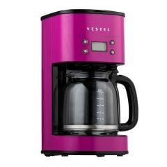 Vestel Retro Pembe Filtre Kahve Makinesi
