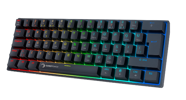 GAMEPOWER LYRA RGB 60M KLAVYE MEKANIK BLUE SIYAH