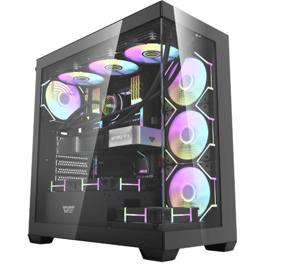 AIGO DS900 Siyah 80+ Bronze 750W ARGB Mid Tower Kasa