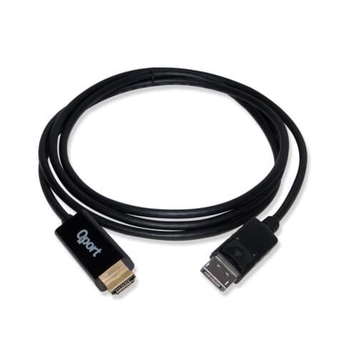 Qport Q-DPH DP(M) to HDMI(M) 1.80m 4K Destekli Çevirici Kablo
