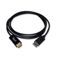 Qport Q-DPH DP(M) to HDMI(M) 1.80m 4K Destekli Çevirici Kablo