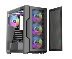 1ST PLAYER TRILOBITE T7 BEYAZ 650W 80+ ARGB 4X12CM FAN TEMPERLİ CAM MESH USB 3.0 ATX KASA