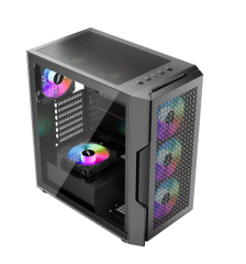 1ST PLAYER TRILOBITE T7 BEYAZ 650W 80+ ARGB 4X12CM FAN TEMPERLİ CAM MESH USB 3.0 ATX KASA