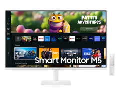 Samsung VA Smart Monitor 32'' M50C Serisi FHD Akıllı Hoparlörler ve Uzaktan Kumandalı Monitör, Beyaz