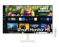 Samsung VA Smart Monitor 32'' M50C Serisi FHD Akıllı Hoparlörler ve Uzaktan Kumandalı Monitör, Beyaz