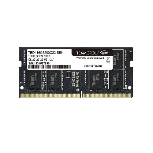 Team Elite 16GB (1x16GB) 3200MHz CL22 DDR4 Serisi Notebook Ram