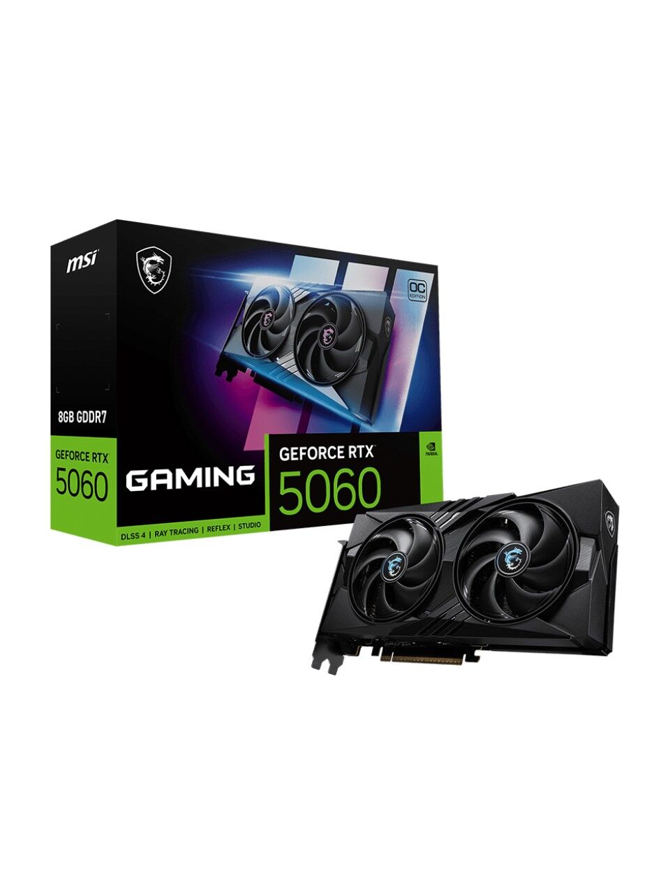 MSI VGA GEFORCE RTX 5060 8G GAMING OC 8GB GDRR7 128B DX12 PCIE 5.0 X16 (3XDP 1XHDMI)