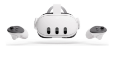 Meta Quest 3-S Advanced VR Headset, 2064x2208 Resolution Per Eye, 128GB Storage, Ring-Free Touch Plus Controllers,