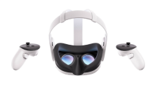 Meta Quest 3-S Advanced VR Headset, 2064x2208 Resolution Per Eye, 128GB Storage, Ring-Free Touch Plus Controllers,