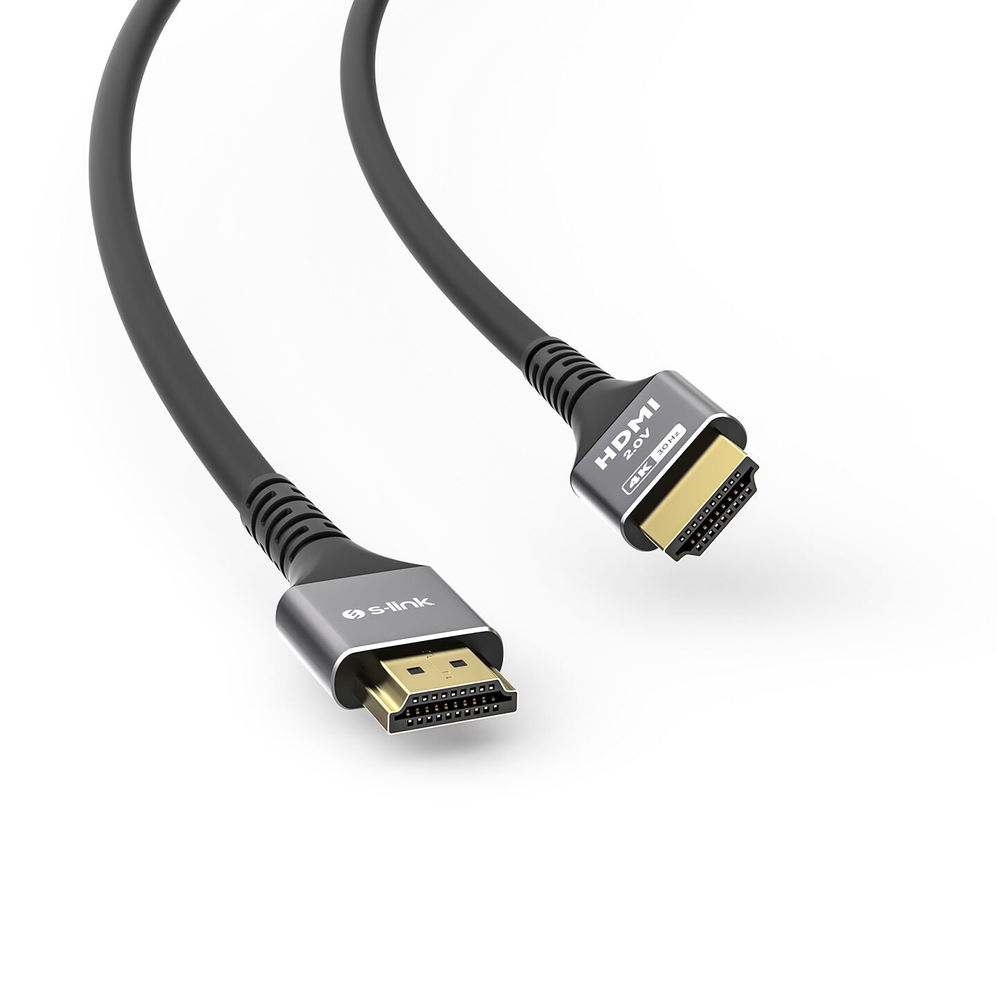 S-link SLX-HD4K10 19+1 HDMI to HDMI 10m Metal v2.0 4K 30Hz Kablo