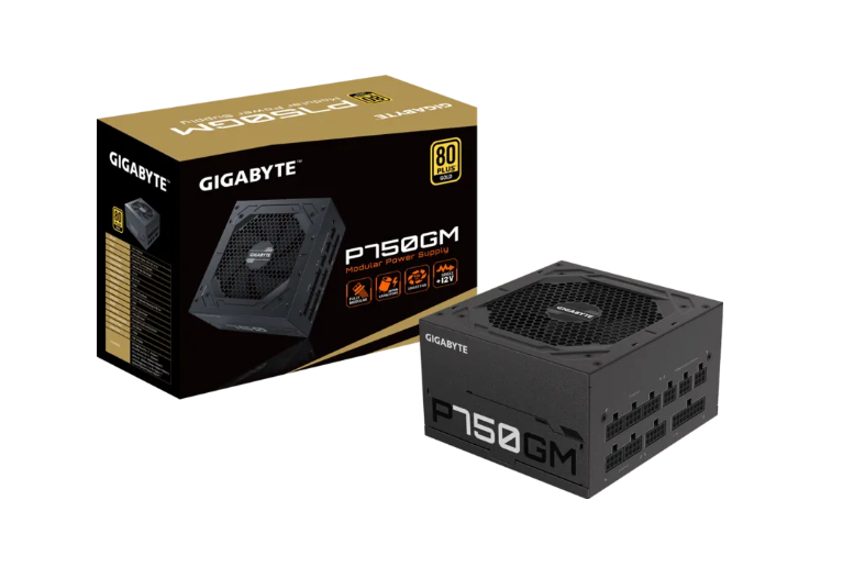 GIGABYTE 750W 80+GOLD GP-UD750GM PG5 V2 120MM FAN PSU MODÜLER