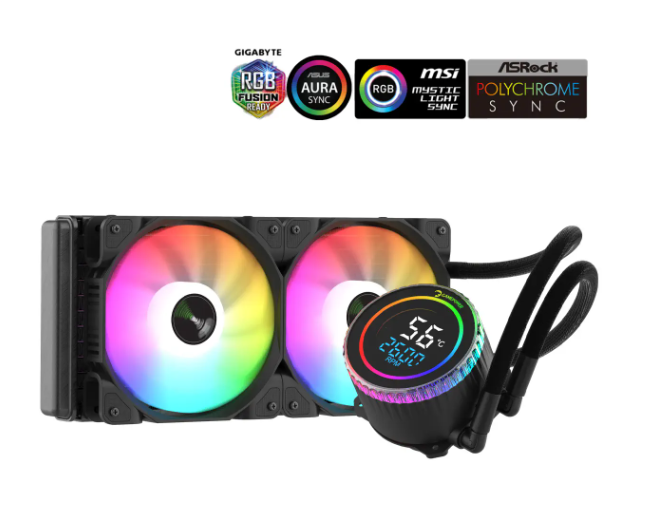 GAMEPOWER SKADI 240 RGB ROUND SIVI SOGUTMA 240 MM