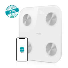 ttec Sensi Yağ Ölçer ve Vücut Analizli Hassas Sensörlü Akıllı Tartı / Baskül