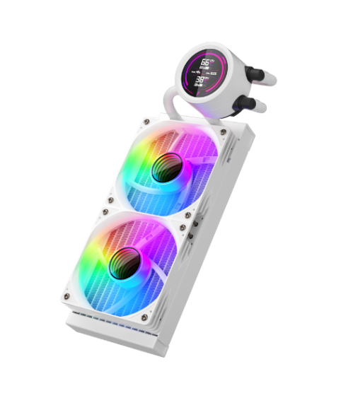 1ST PLAYER THUNDERSTORM TS4 240MM BEYAZ ARGB DİJİTAL SICAKLIK GÖSTERGELİ AM5, AM4 / LGA 1851, 1700 İŞLEMCİ SIVI SOĞUTUCU