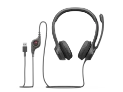 Logitech H390 Mikrofonlu Kulak Üstü Kulaklık, Siyah