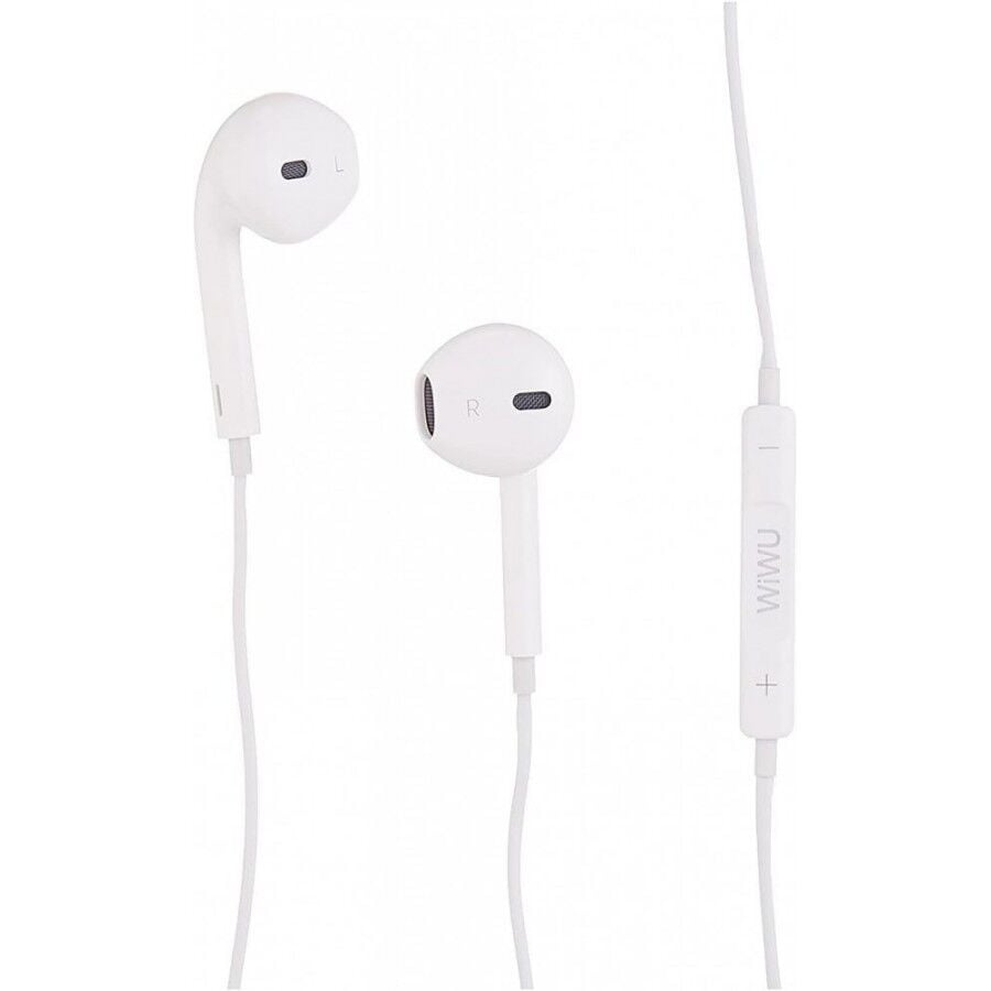Wiwu Earbuds 101 3.5 mm Mikrofonlu Kulak İçi Kablolu Kulaklık, Beyaz