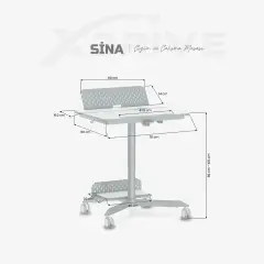 xDrive Sina Height Adjustable Drawing and Office Desk