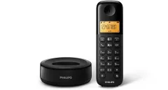 Philips D1601B/01 Kablosuz Dect Telsiz Telefon, Siyah
