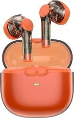 Wiwu T12 Şeffaf Tasarımlı Kulak İçi Bluetooth Kulaklık, Turuncu