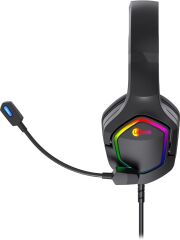Lenovo Lecoo HT403 RGB USB+ 3.5mm Jack Black Mikrofonlu Oyuncu Kulaklığı
