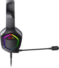 Lenovo Lecoo HT403 RGB USB+ 3.5mm Jack Black Mikrofonlu Oyuncu Kulaklığı