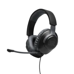 JBL Quantum 100 Kablolu Mikrofonlu Kulak Üstü Oyuncu Kulaklığı, Siyah