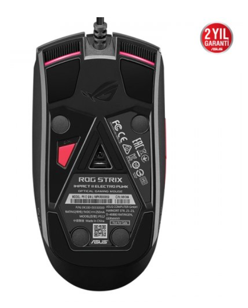 ASUS ROG STRIX P512 IMPACTII ELECTRO PUNKURA SYNC RGB GAMING MOUSE