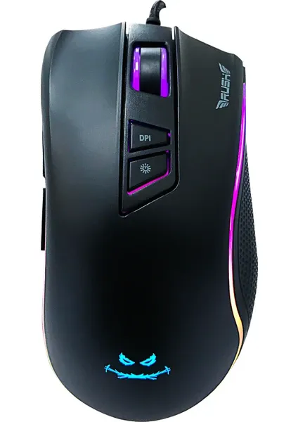 Rush Assault RM85 10000DPI RGB Işıklı Makrolu Gaming Oyuncu Mouse
