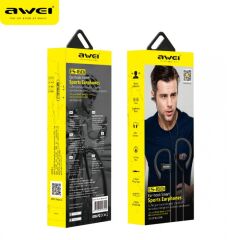 Awei ES-160i 3.5mm Mikrofonlu Kablolu Kulaklık, Siyah