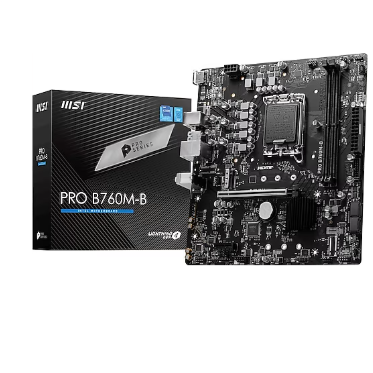 MSI MB PRO B760M-B DDR4 SOKET 1700 DDR4 4800(OC) Anakart